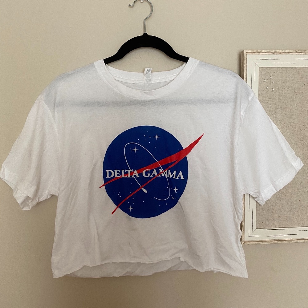 NASA Delta Gamma Cropped Tee
